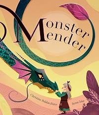 Book Cover for Monster Mender
A girl reaches up to caress the muzzle of a dragon.